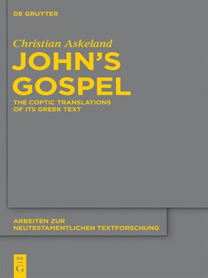 cover image of John's Gospel